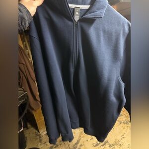 mens navy pullover